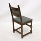 4 Old Charm Dining Chairs Light Oak Sherwood Green Upholstery FREE UK Delivery. SBR9775/0711D