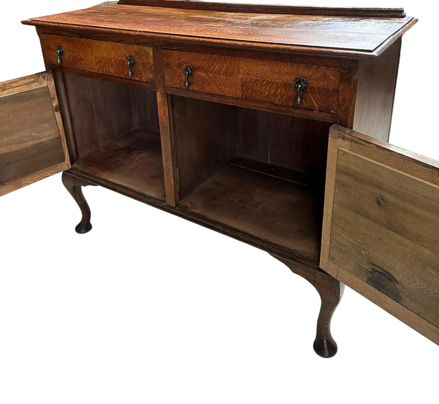 Vintage Oak early 20th C sideboard cupboard