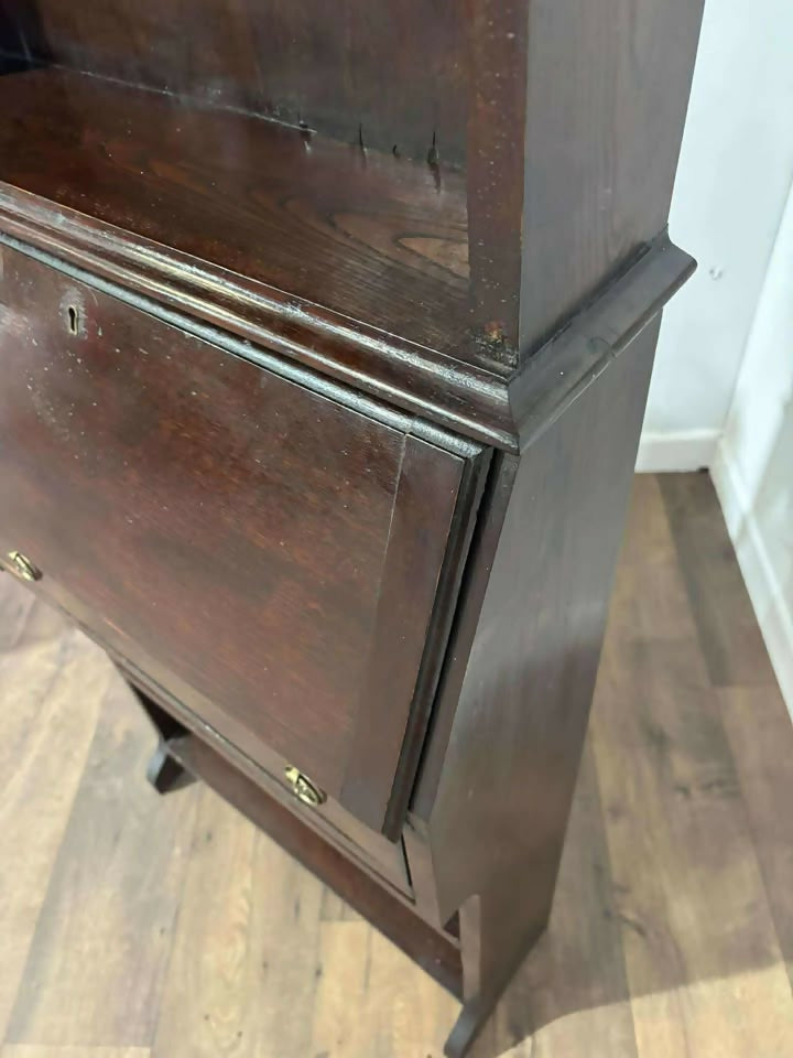 Vintage Oak Student Bureau Bookcase