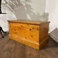 Rustic Stripped Pine Blanket Box