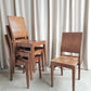 Vintage Mid Century Style Industrial Set Of 4 Stacking Dining Chairs Retro R665