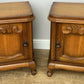 Pair of Bedside Tables Vintage French Louis Style Nightstands Cabinets LOT 6216