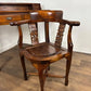 Reproduction Oriental Style Writing Table With Matching Corner Chair