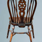 Set of Four Elm Wheel Back Windsor Chairs