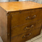 English handmade vintage luxury leather drawer chest - London tan