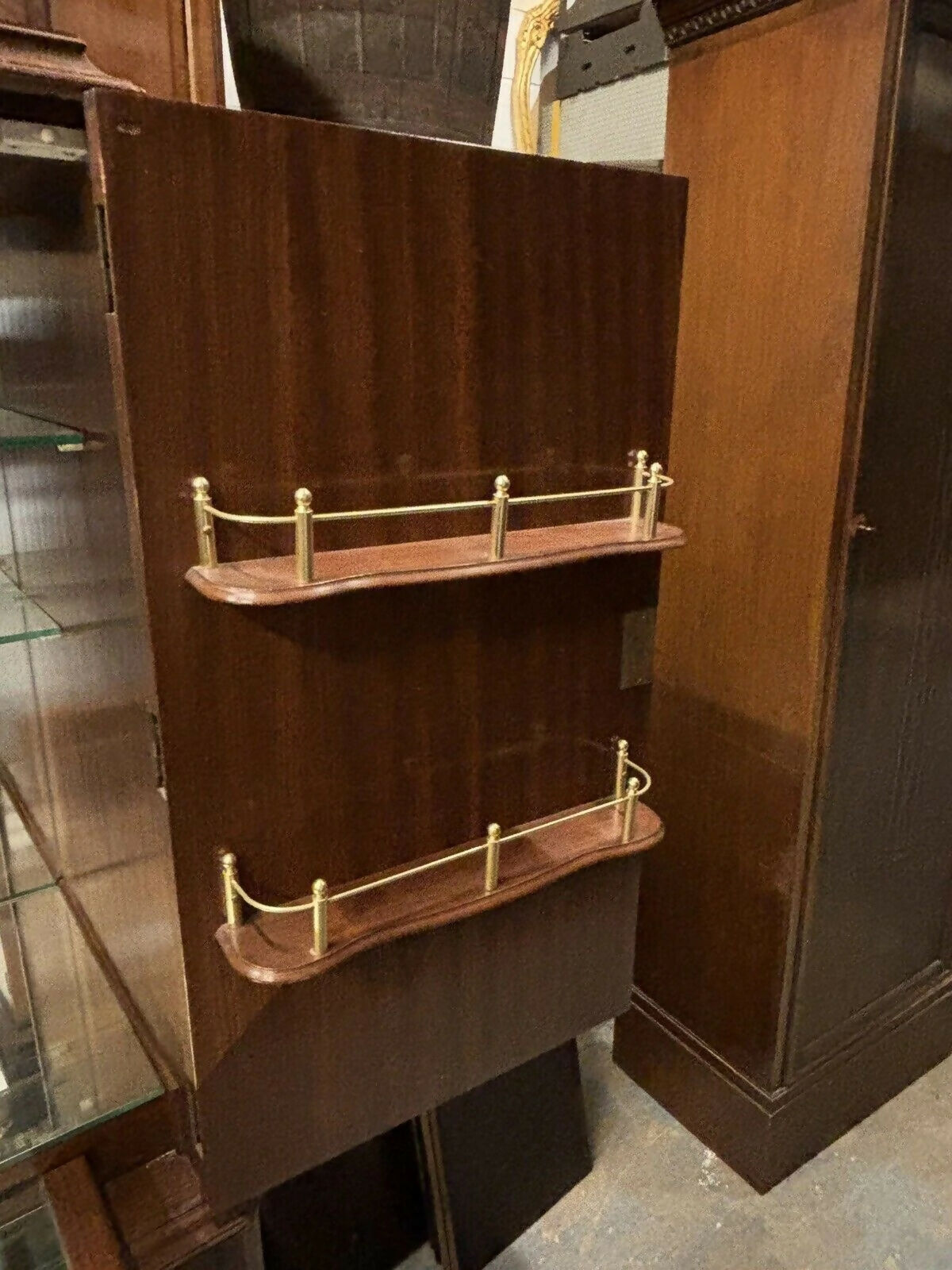 Cocktail Cabinet. With Fitted Interior, Pull Out Tray, Cupboard Underneath.