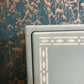 Painted Cupboard - Swedish Blue with Faux Bone Stencilling