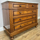 Chest of Drawers Antique French Walnut Marble Top 5 Drawers Cabinet LOT 6291
