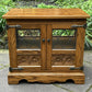 A WOOD BROTHERS OLD CHARM VINTAGE CARVED OAK TV MEDIA CABINET / STAND