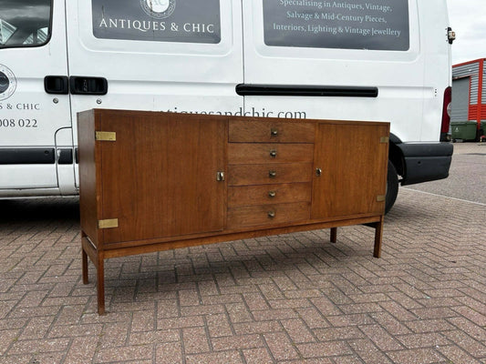 Mid Century Sideboard By Ole Gjerlov Knudsen & Torben Lind. Model “Moduline