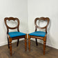 Victorian Pair of Mahogany Balloon Back Chairs