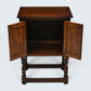 Old Charm Pedestal Cabinet Small Cupboard Bedside Tudor Brown FREE UK DELIVERY*