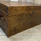 Antique Inspired English Leather Trunk Made In Nottingham England