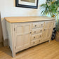 Newly refurbished Ercol sideboard elm wood mcm painted large