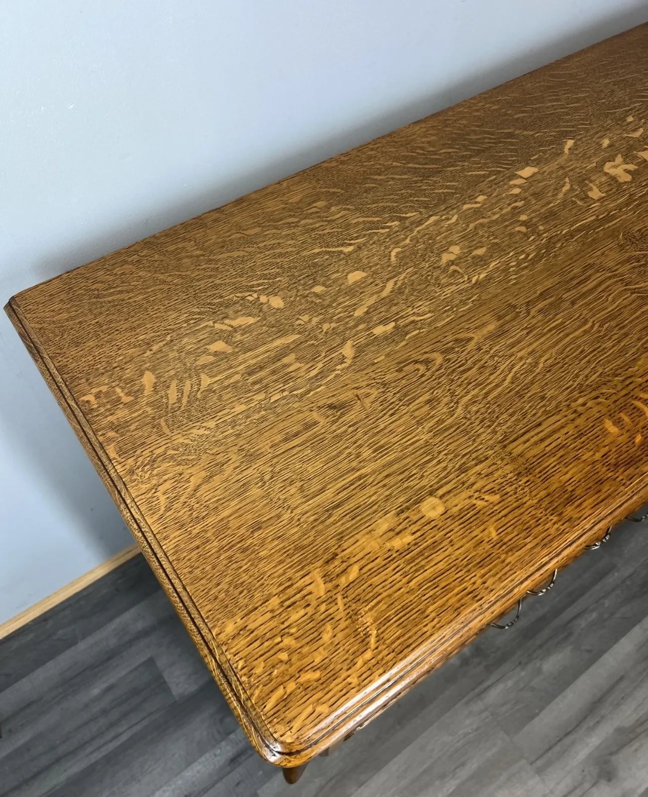 Chest of Drawers Vintage French Louis XVI Oak 3 Drawers Carved Cabinet LOT 4344