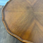 Vintage Walnut Veneer Scalloped Edge Coffee Table