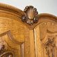 Wardrobe Vintage French Louis XVI Style Four Door Oak Carved Armoire LOT 4929