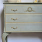 Vintage Louis Style Olympus Chest of Drawers | Upcycled in Sage Green & Gold