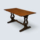 Old Charm Oak Dining Table Light Oak Finish Refectory Plank Top FREE UK Delivery