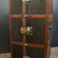 Luxury Antique Wardrobe Trunk by Goyard with Key
