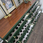 Large Vintage Dark Green Chest of Drawers with Scallops