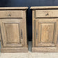 Quality Pair Oak Bedside Cupboards