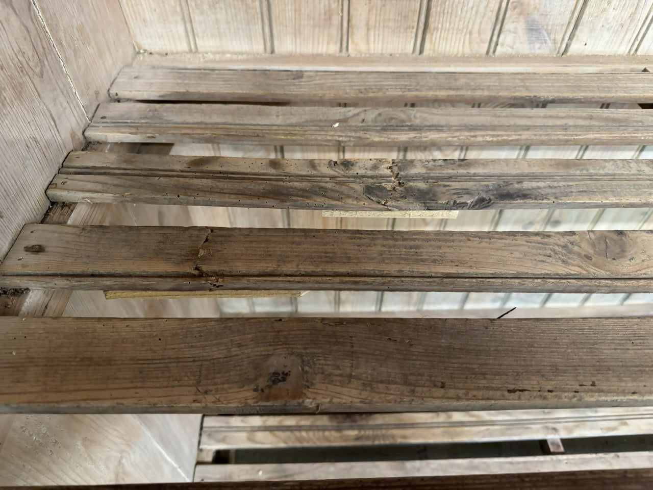 French 19th Century Pine Bakers Rack