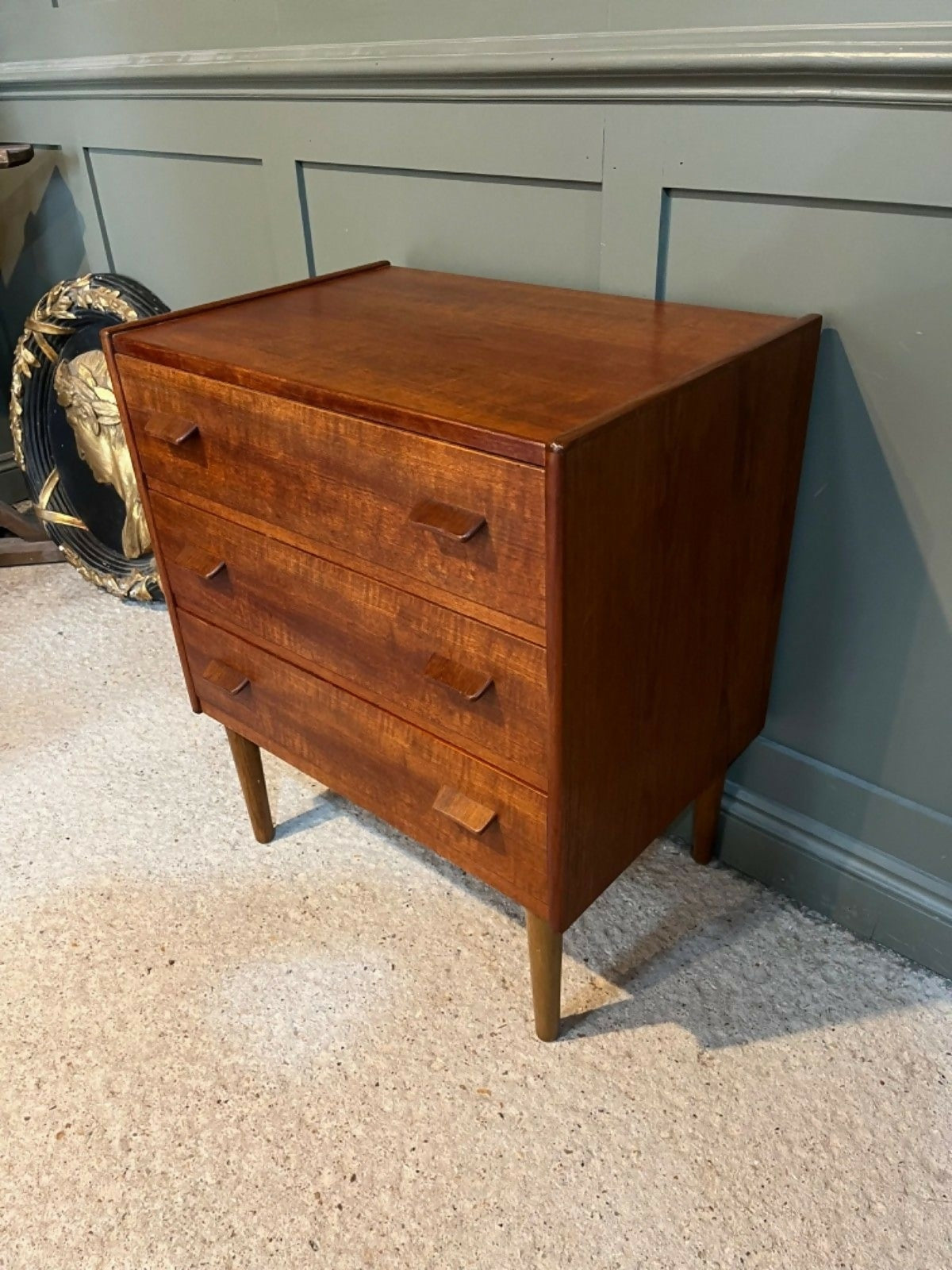 Danish Teak Chest Of Drawers By Carl Aage Skov For Munch Mobler 1956