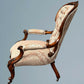 Victorian Walnut Open Armchair