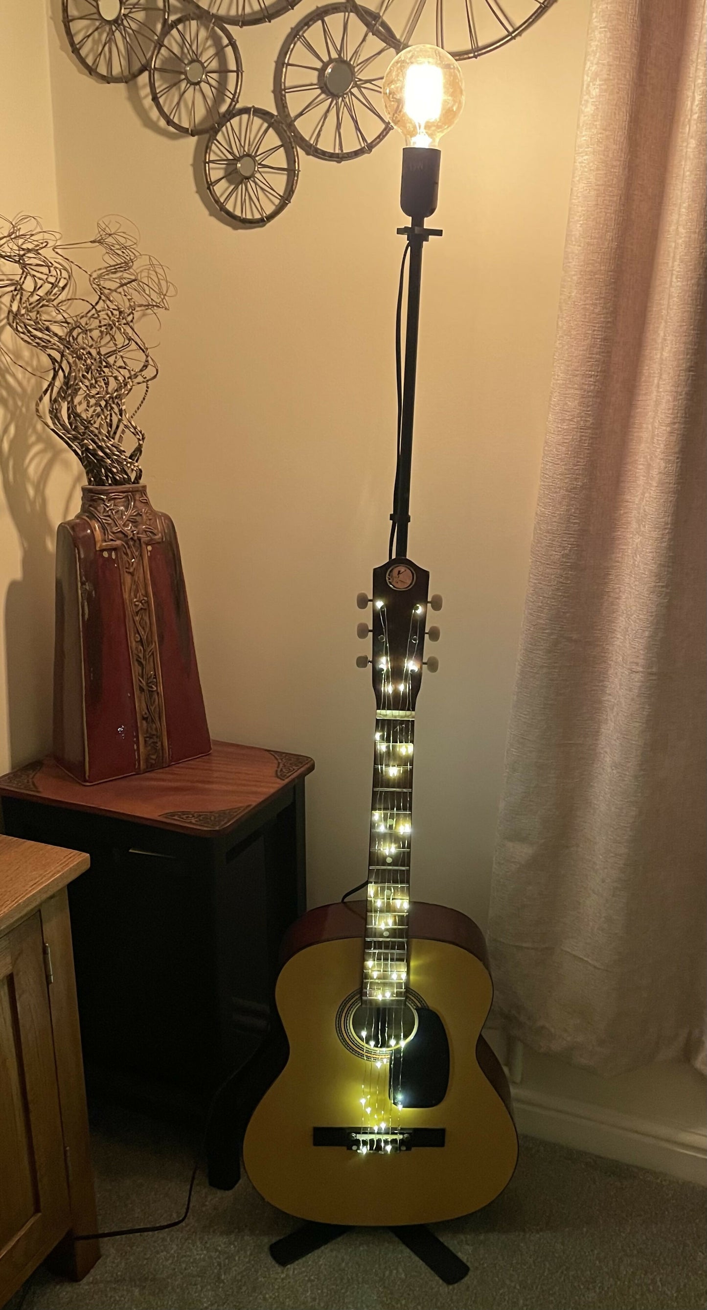 Bespoke Acoustic Guitar floor lamp l