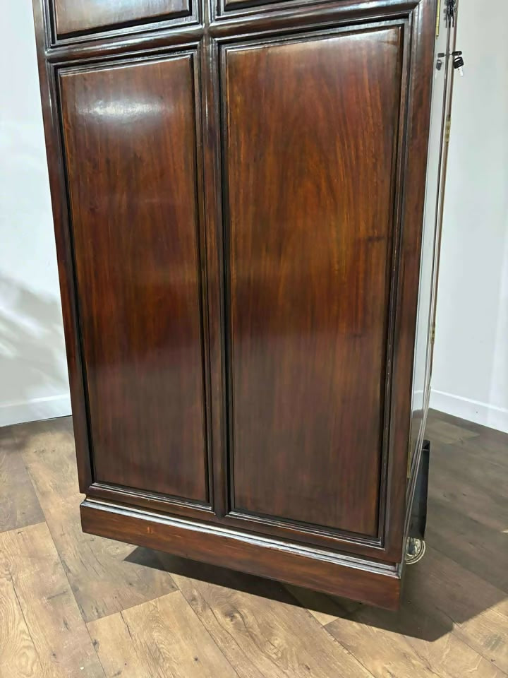 Oriental style Two Door Mahogany Wardrobe