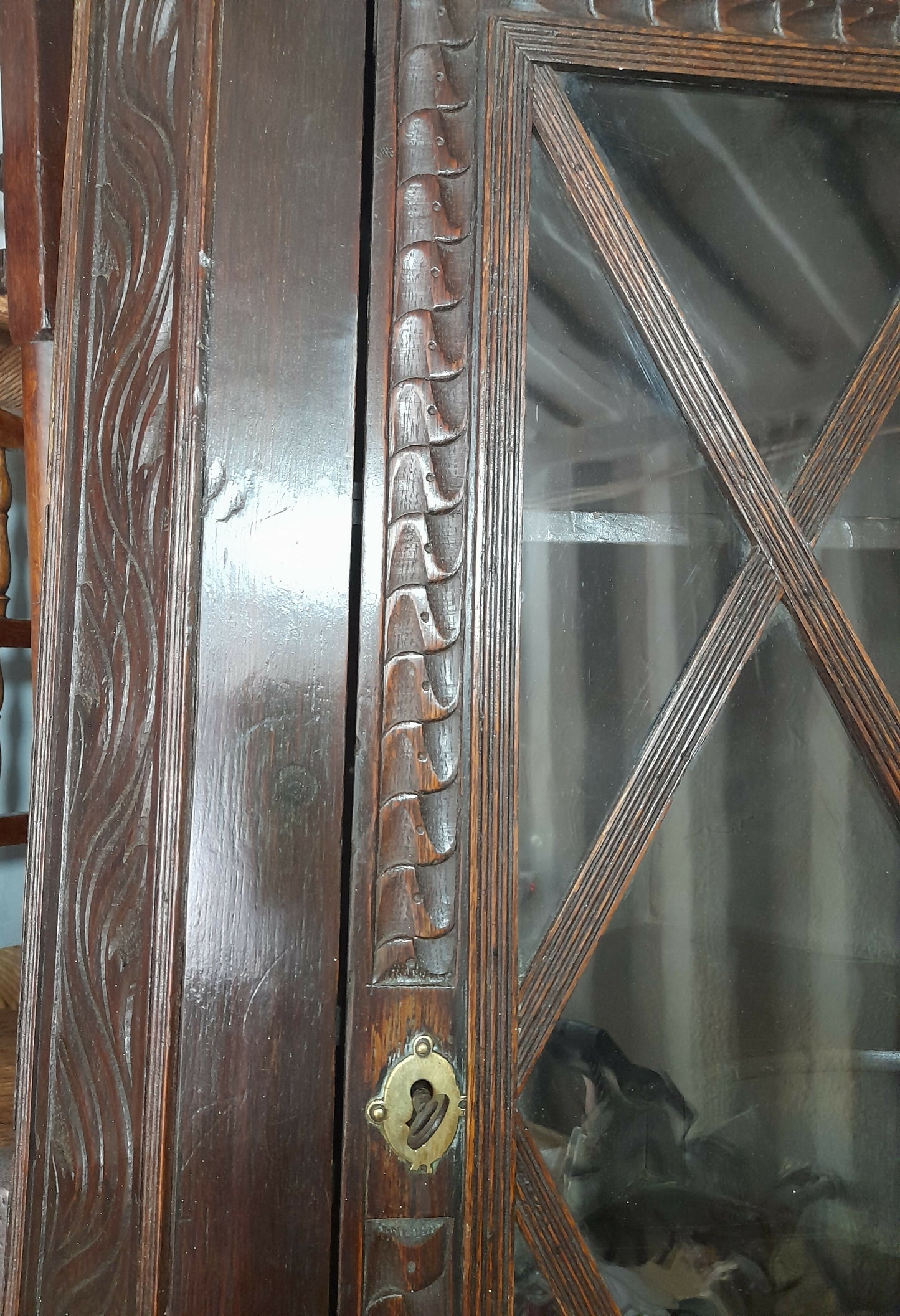 Georgian Oak Corner Cupboard