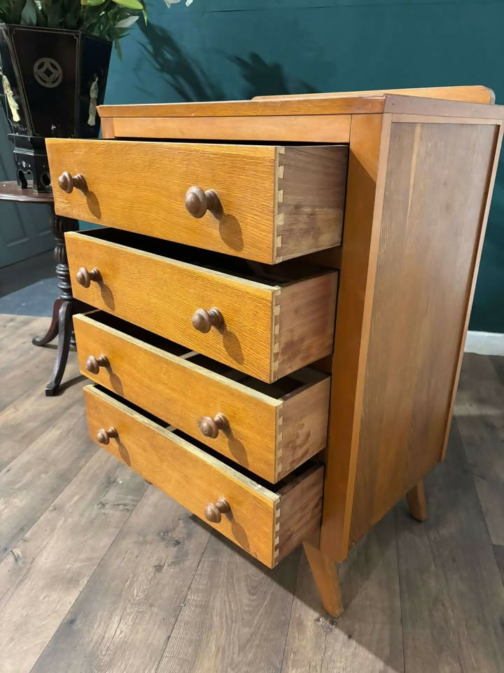 Mid Century Four Drawer Chestv