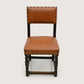 5 Skull/Ercol Dining Chairs Studded Burnt Orange Faux Leather FREE UK Delivery*. SBR10814/0808E
