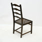 Set of 4 1970s Ercol Ladderback Dining Chairs Dark Finish FREE UK Delivery*. SBR10308/0804E