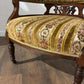 Edwardian Upholstered Walnut Tub Chair