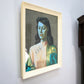 Miss Wong Picture in Original Cream Frame 1970s print by Vladimir Tretchikoff