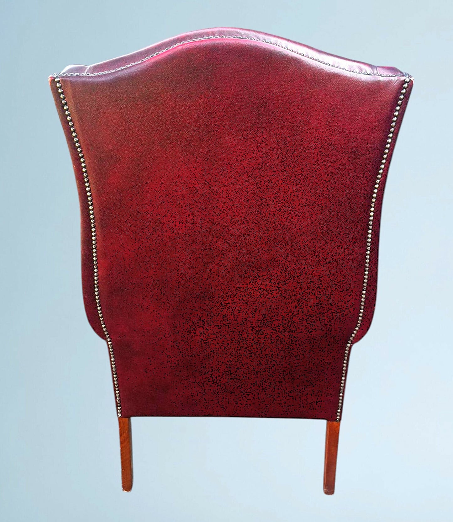Queen Anne High Back Chesterfield Leather Armchair