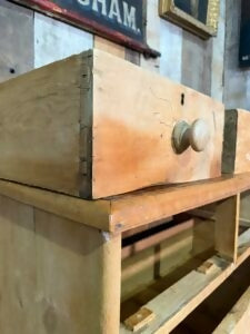 Antique Mid Victorian Pine Two over Two Chest of Drawers, c1850