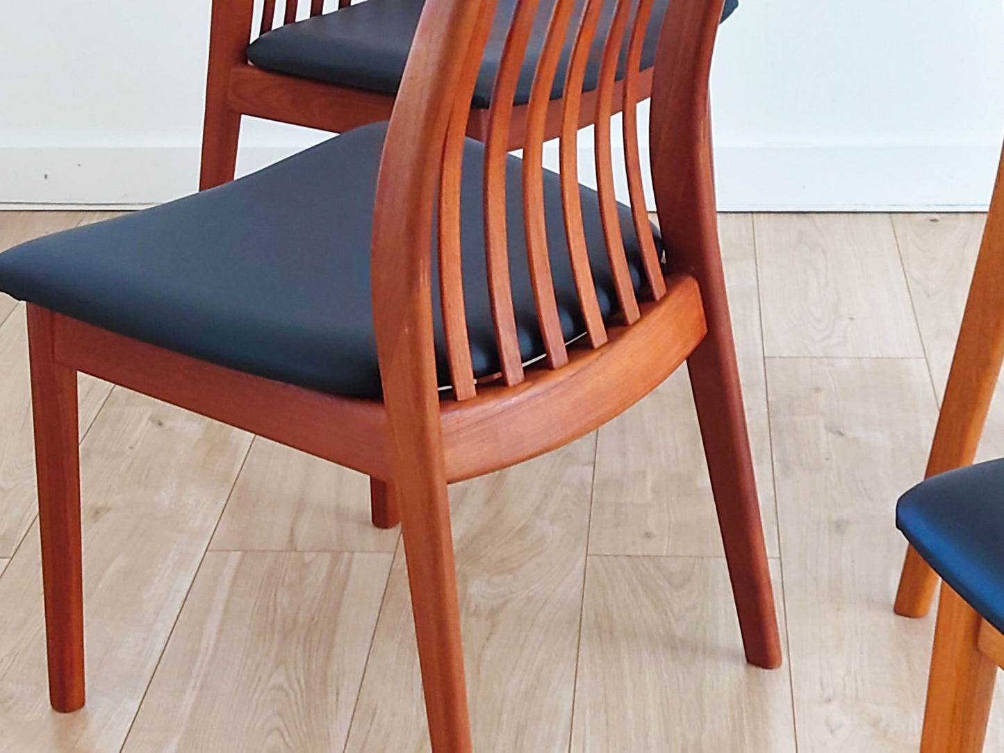 Mid century retro Danish dining chairs by Schou Andersen