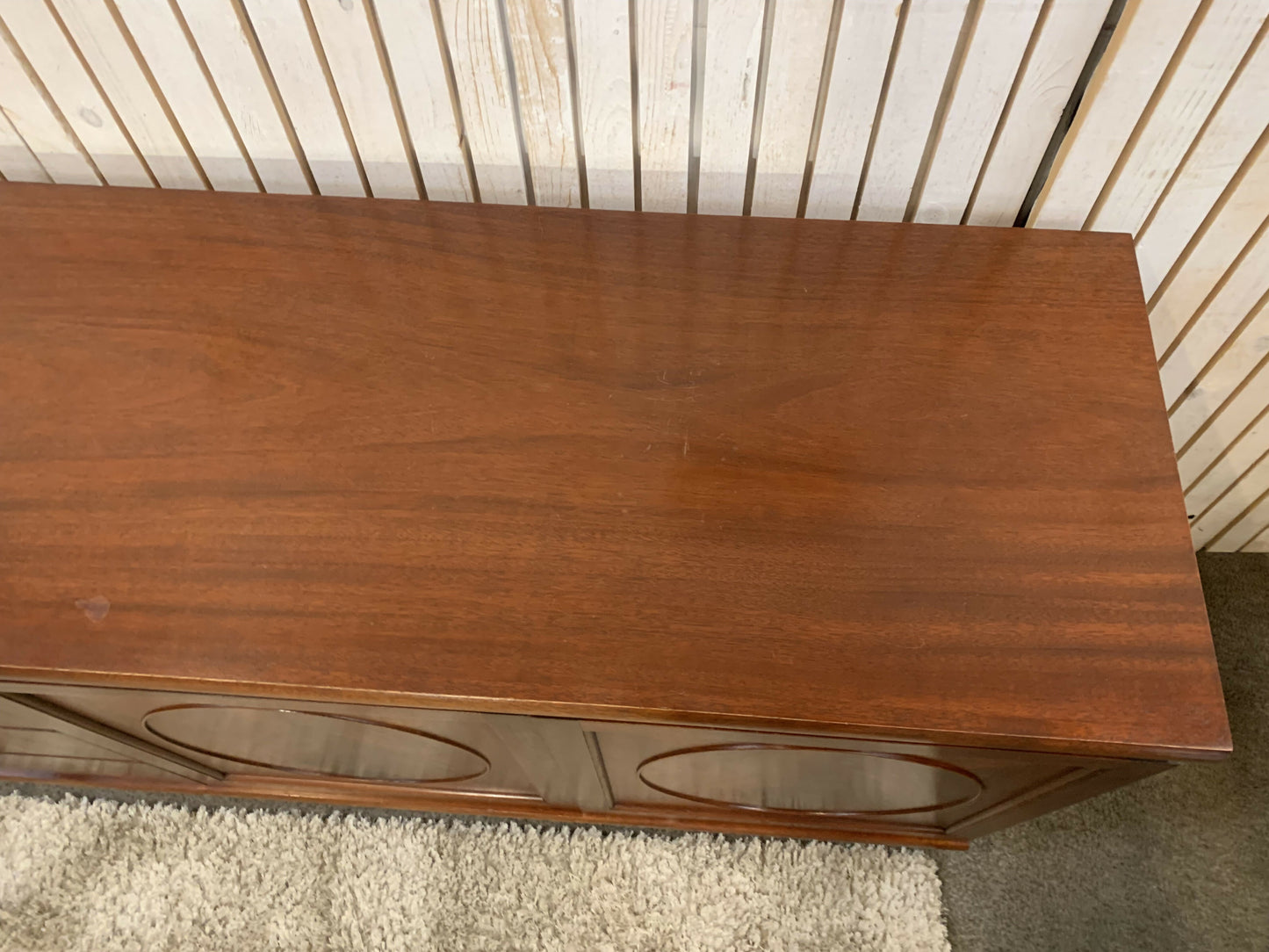 Nathan Furniture Vintage Sideboard Mid Century Wooden Cabinet Drawers Cupboard