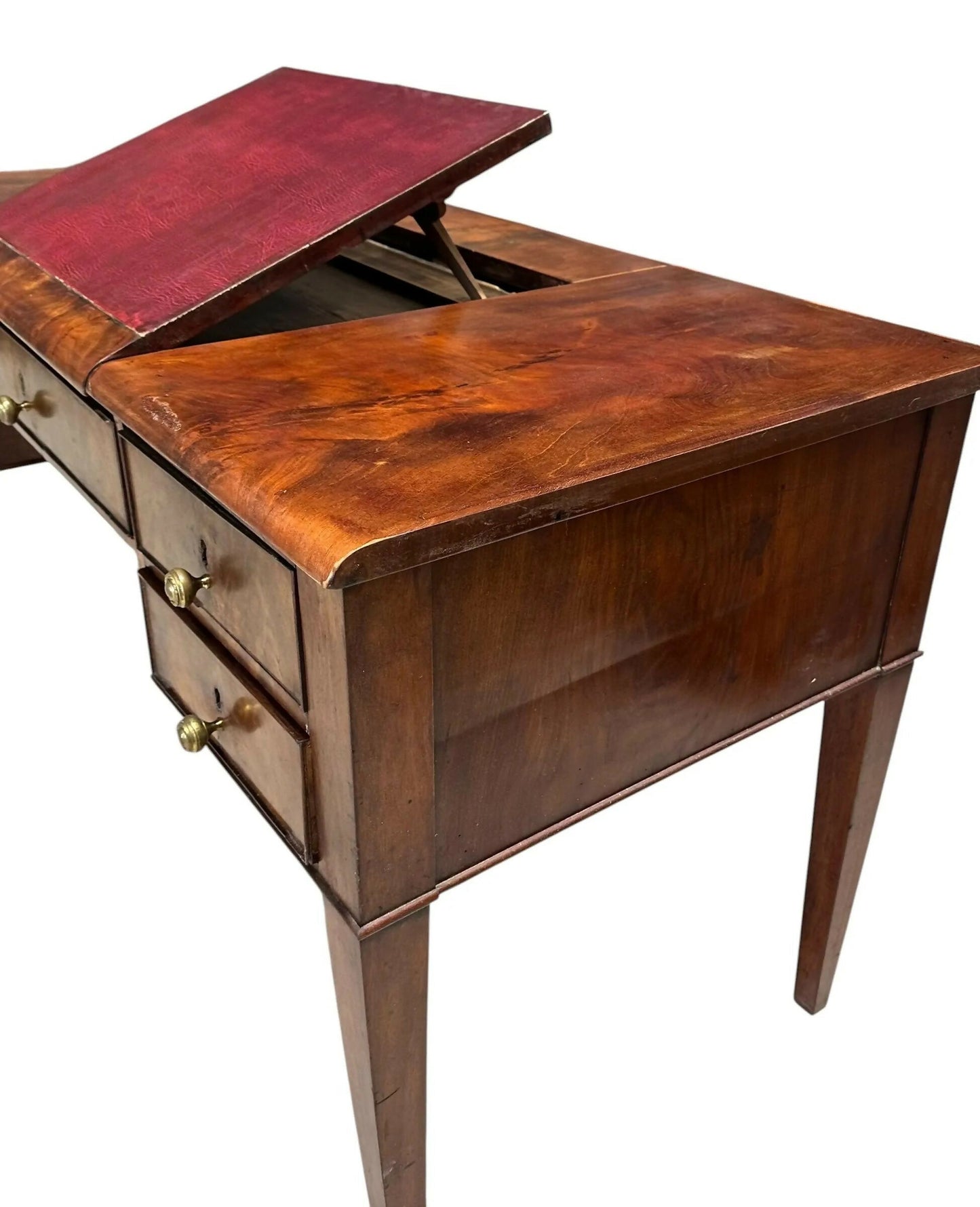 Vintage Mahogany Sheraton revival writing Desk