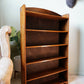 Vintage Slim Open Bookcase In Solid Oak – United Kingdom, C.1910