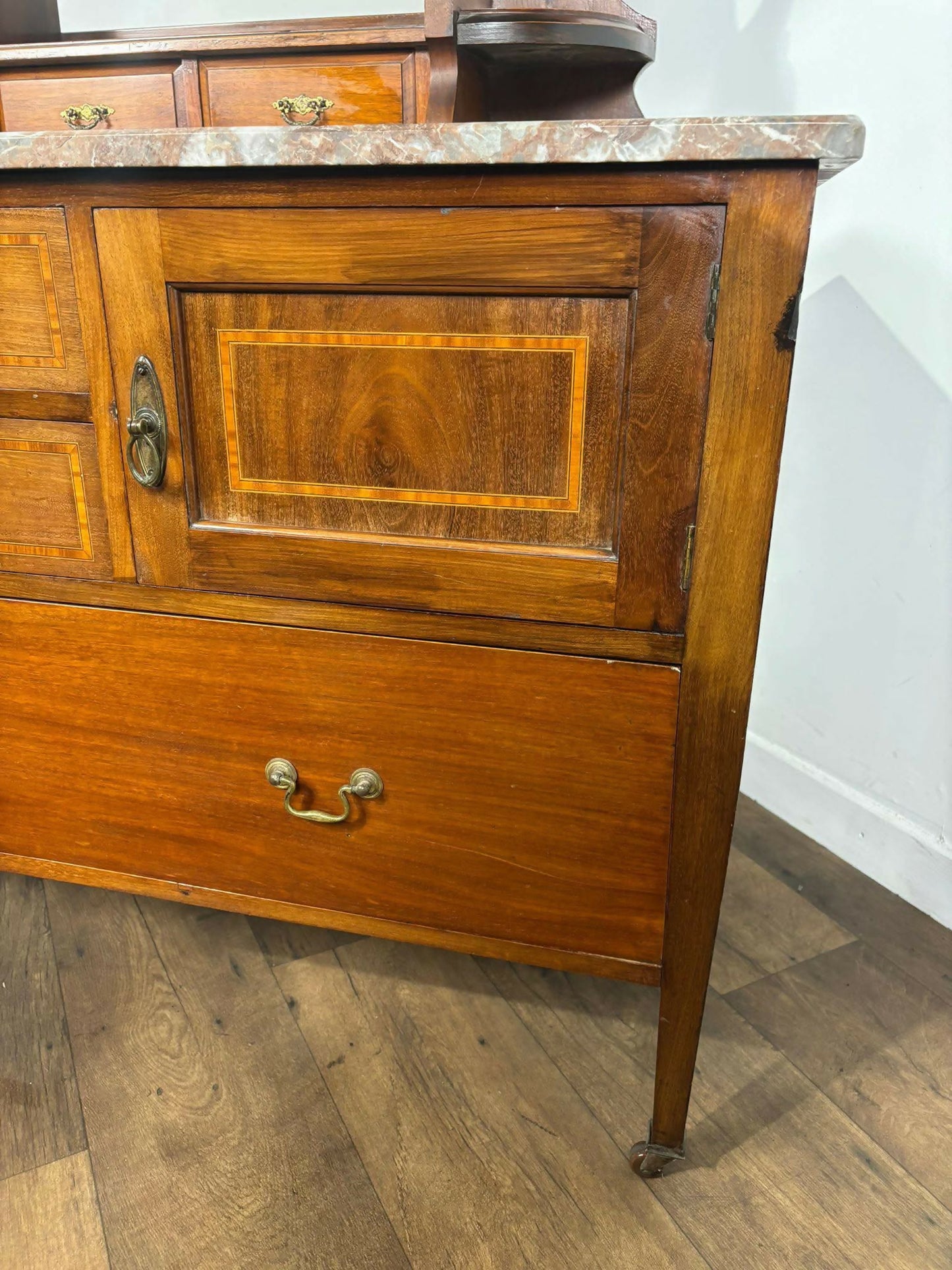 Edwardian Maple & Co. Marble Top Washstand