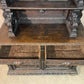 French Carved Oak Hunting Sideboard