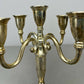 Pair of Candelabras Vintage French Style Metal Five Arm Candle Holders LOT 6484