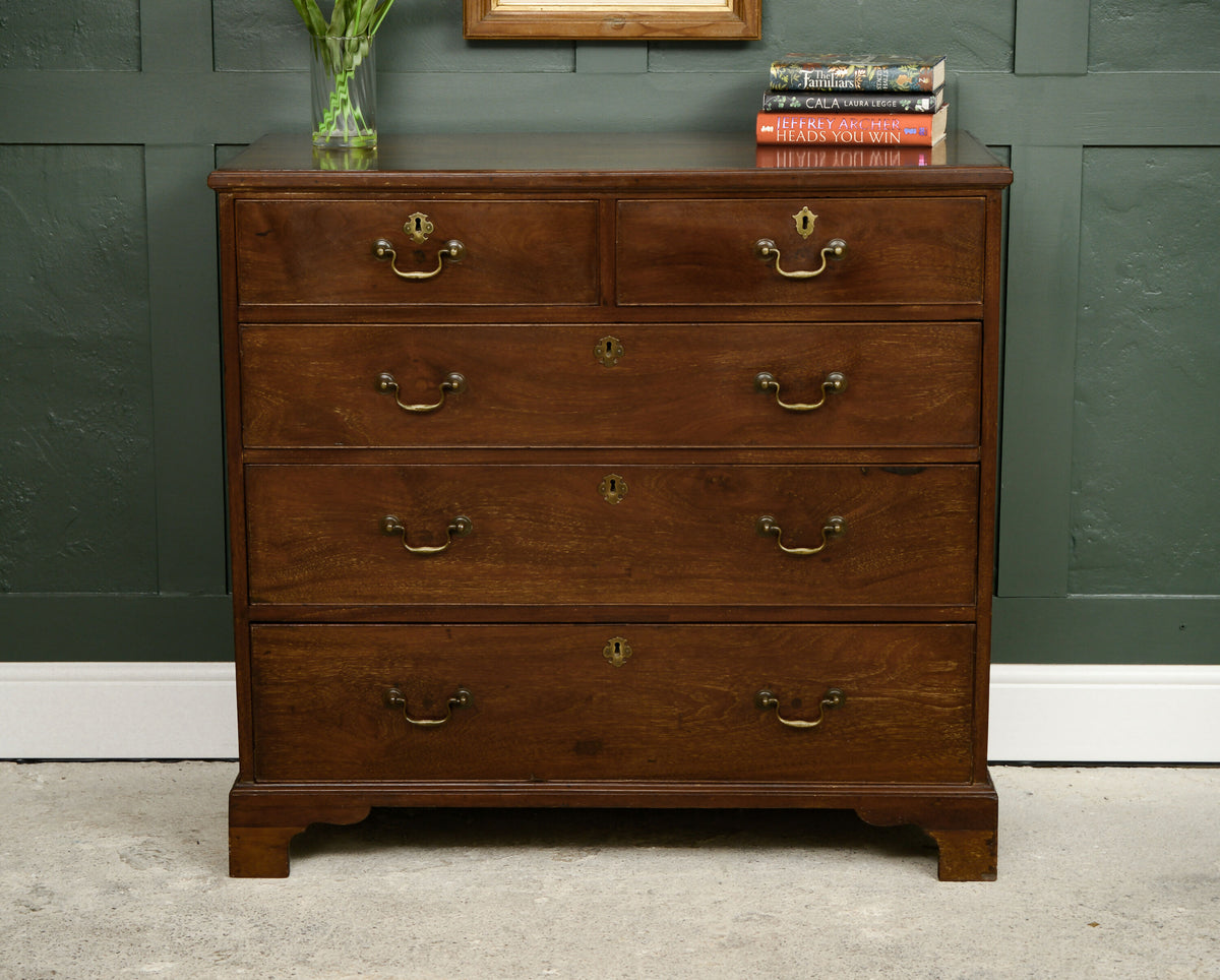 Large Georgian Oak Drawers - 2 Over 3