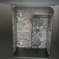 Upcycled Mid-Century Armoire Grey Woodland Stag Wardrobe, Custom Commission