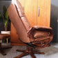 Vintage Recliner Armchair And Ottoman In Teak And Leather – Denmark, 1960s/1970s