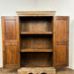 Vintage Indian Rustic Wooden Cupboard with Lime Wash Finish